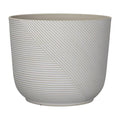 round 15.16-In W X 15.16-In L White Resin Indoor/Outdoor Planter