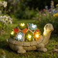 Solar Garden Outdoor Statues Turtle-Lawn Decor Patio, Yard Ornament - Christmas Birthday Gifts for Women/Mom Grandma