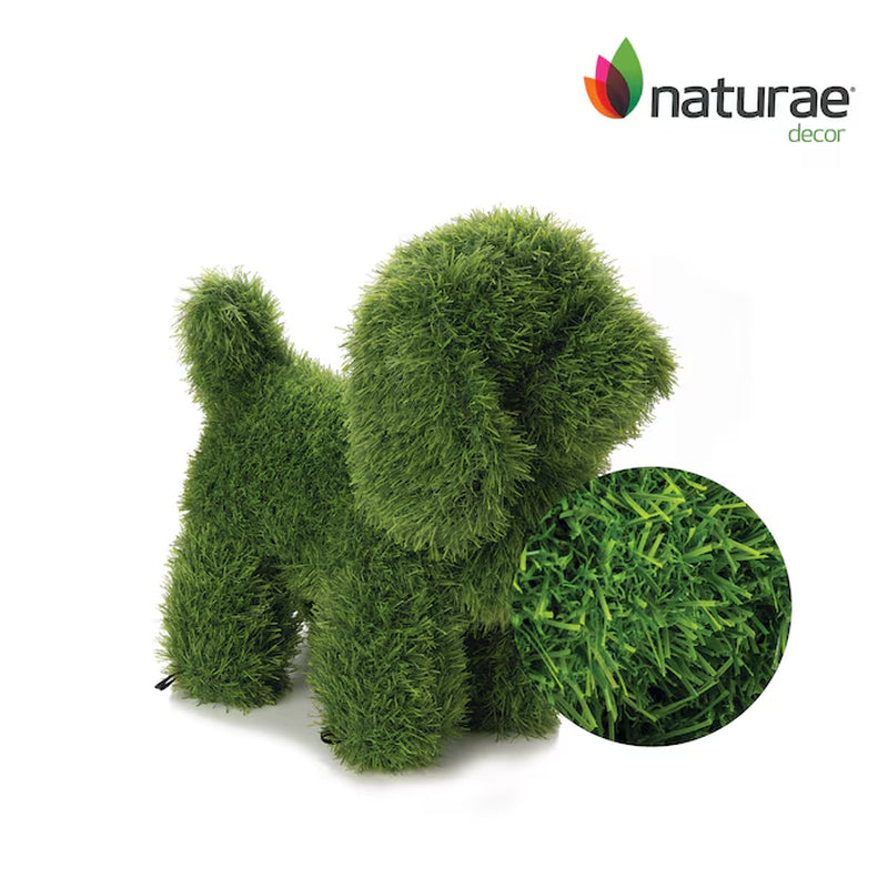 13-In H X 9.1-In W Green Dog Topiary Garden Statue