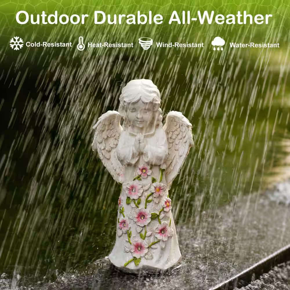 Angel Solar Outdoor Garden Decor Statues Yard Art Patio Front Lawn Ornaments Christmas Gifts for Mom Grandma Women